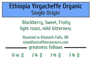 Organic Ethiopia Yirgacheffe Natural