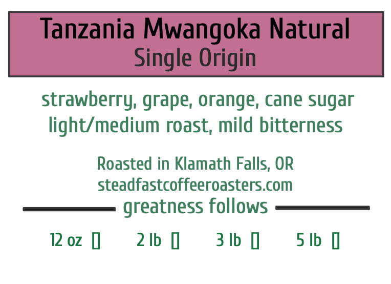 Tanzania Mwangoka Natural